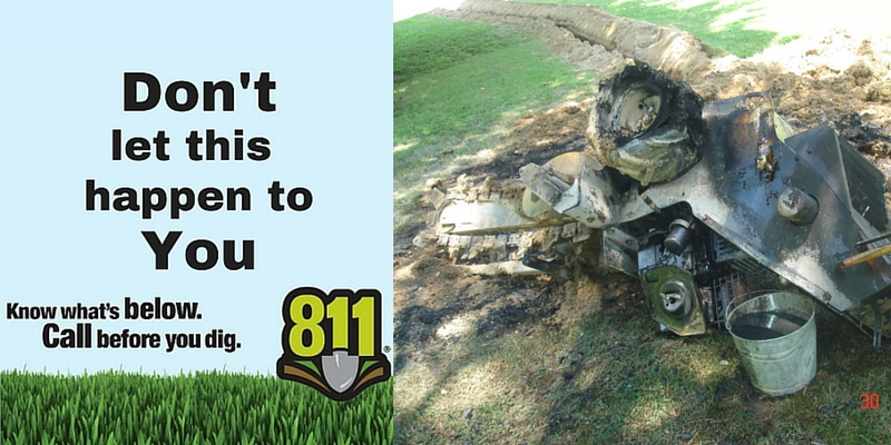 Call 811 before you dig